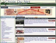 Tablet Screenshot of choixdunet.fr